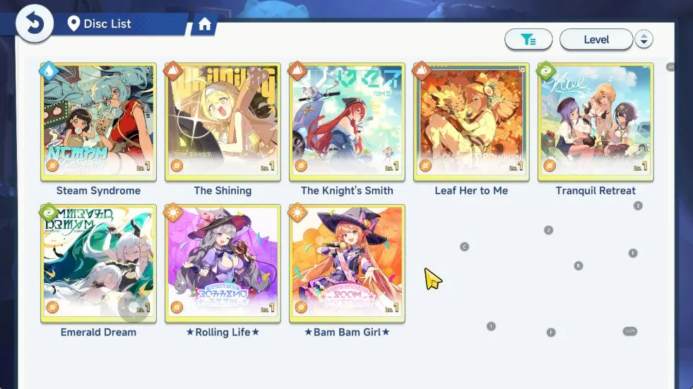 Stella Sora Accounts GLOBAL| Lv 3 | Starter | 2K SD | 4 SSR [Fressia,Gerie,Chixia,Nanoha] |1 SSR Disc, 8 SR Disc | Log