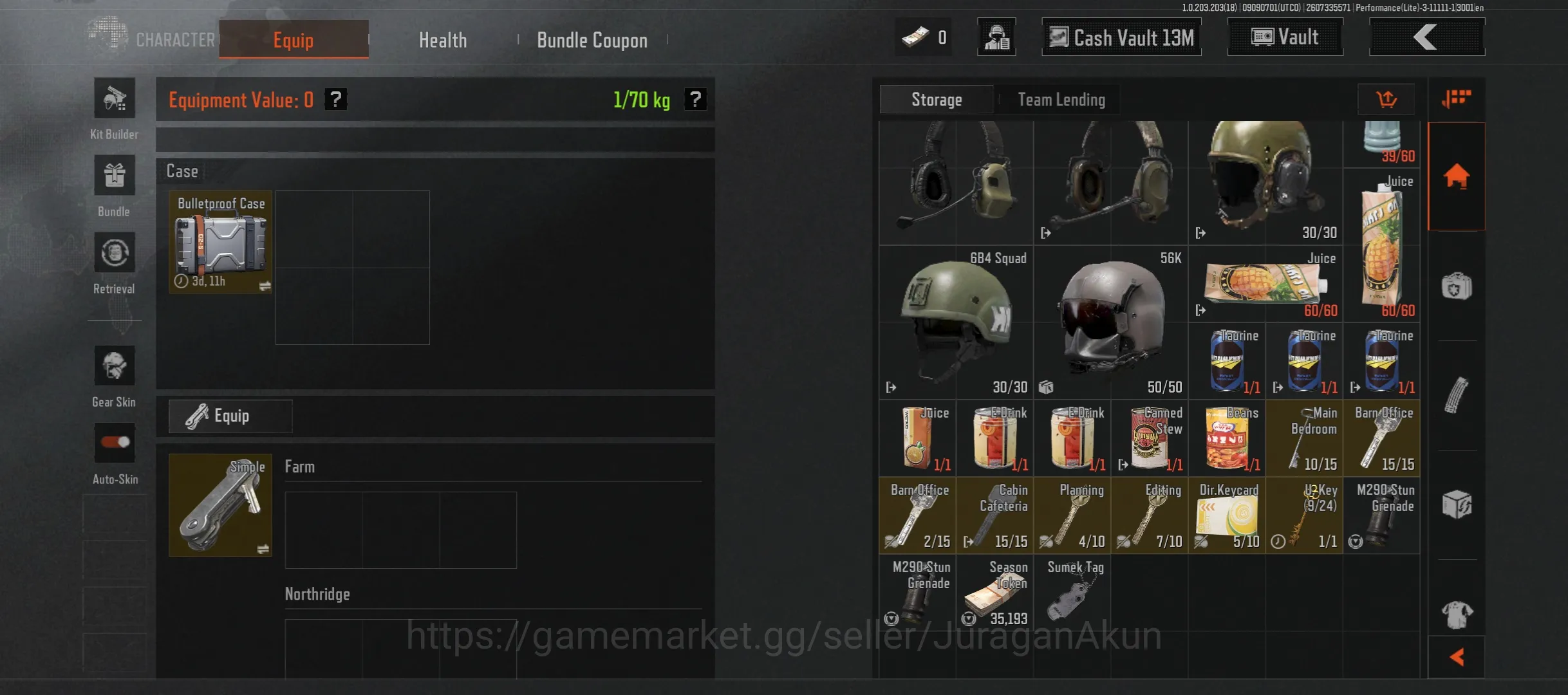 Arena Breakout Accounts Mid-Tier [MOBILE] SV 16M|KOEN 13M|Battle Machete,Fierce M4A1,Peace FAL,Squire AKS-74U,Squire 5