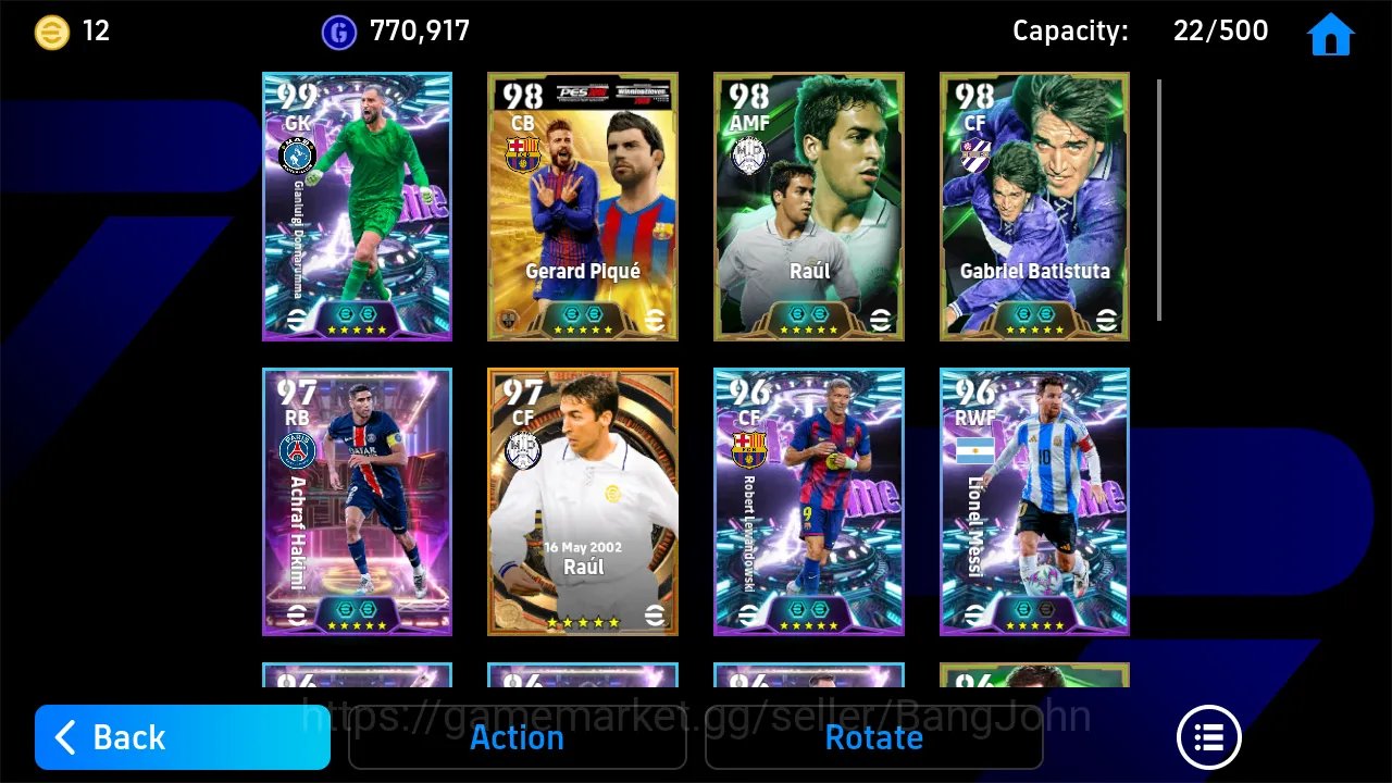 eFootball Accounts Others power 3162 | ole romeni showtime hakimi showtime donnaruma showtime pique epic db | EFB084B 5