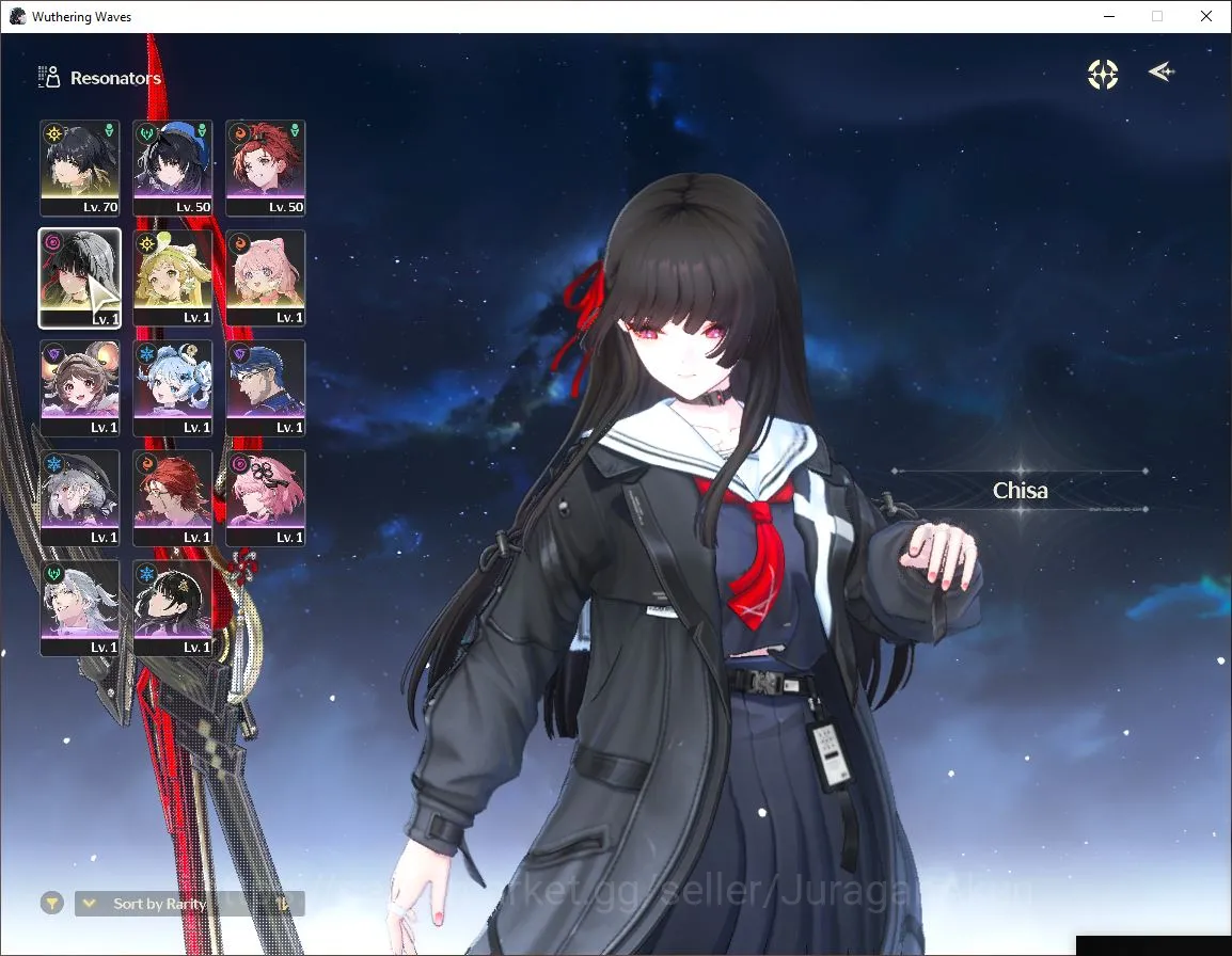 Wuthering Waves Accounts Mid-Game NA|UL 45| 1 Limited | Chisa RC3+Sign,Verina,Encore | DB Lv25 |MC Female|Log Kuro|Take 2