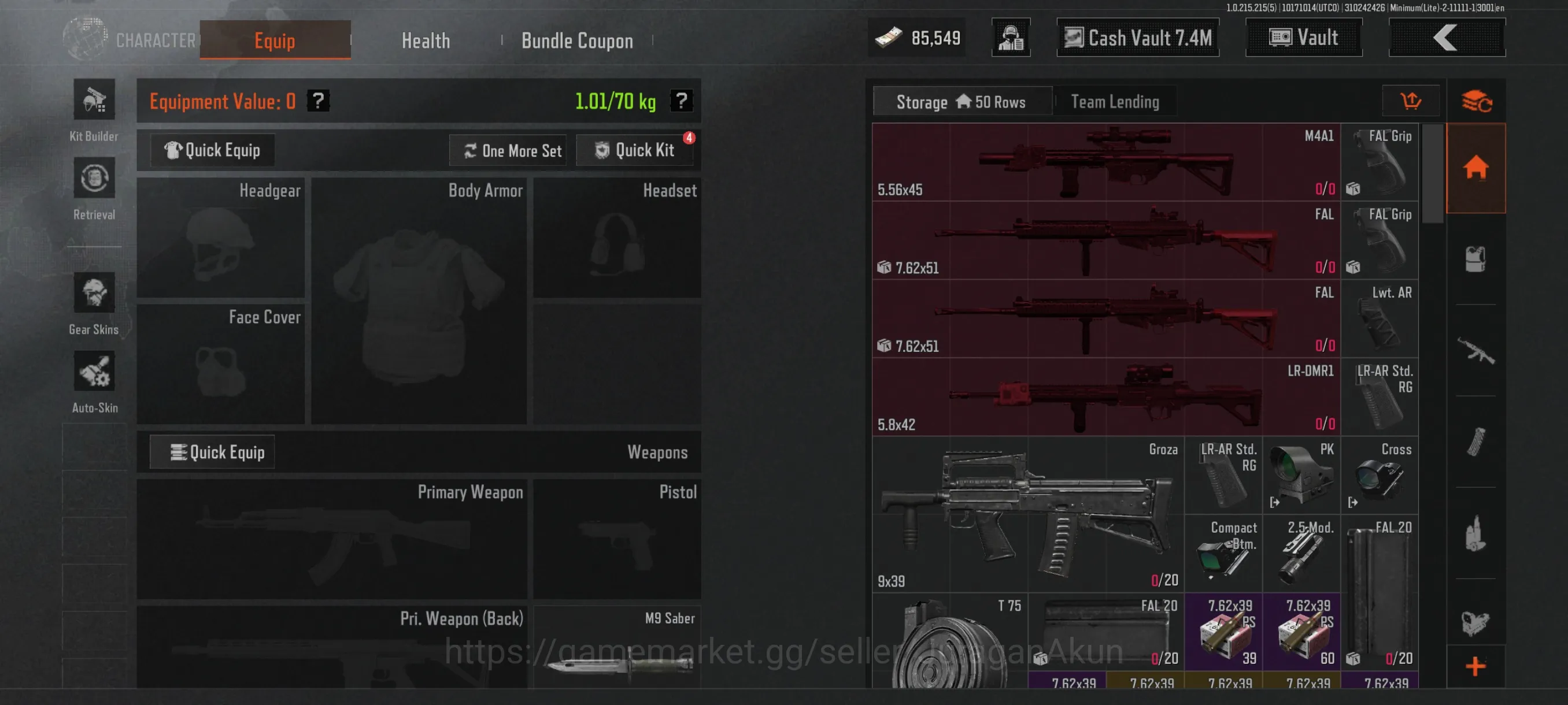 Arena Breakout Accounts Starter [MOBILE]SV 11,5M|CV 7M|Combust FAMAS,AKS74,Turq9A91,GKmosin,Viper,Etc|ManyResource|CN 4