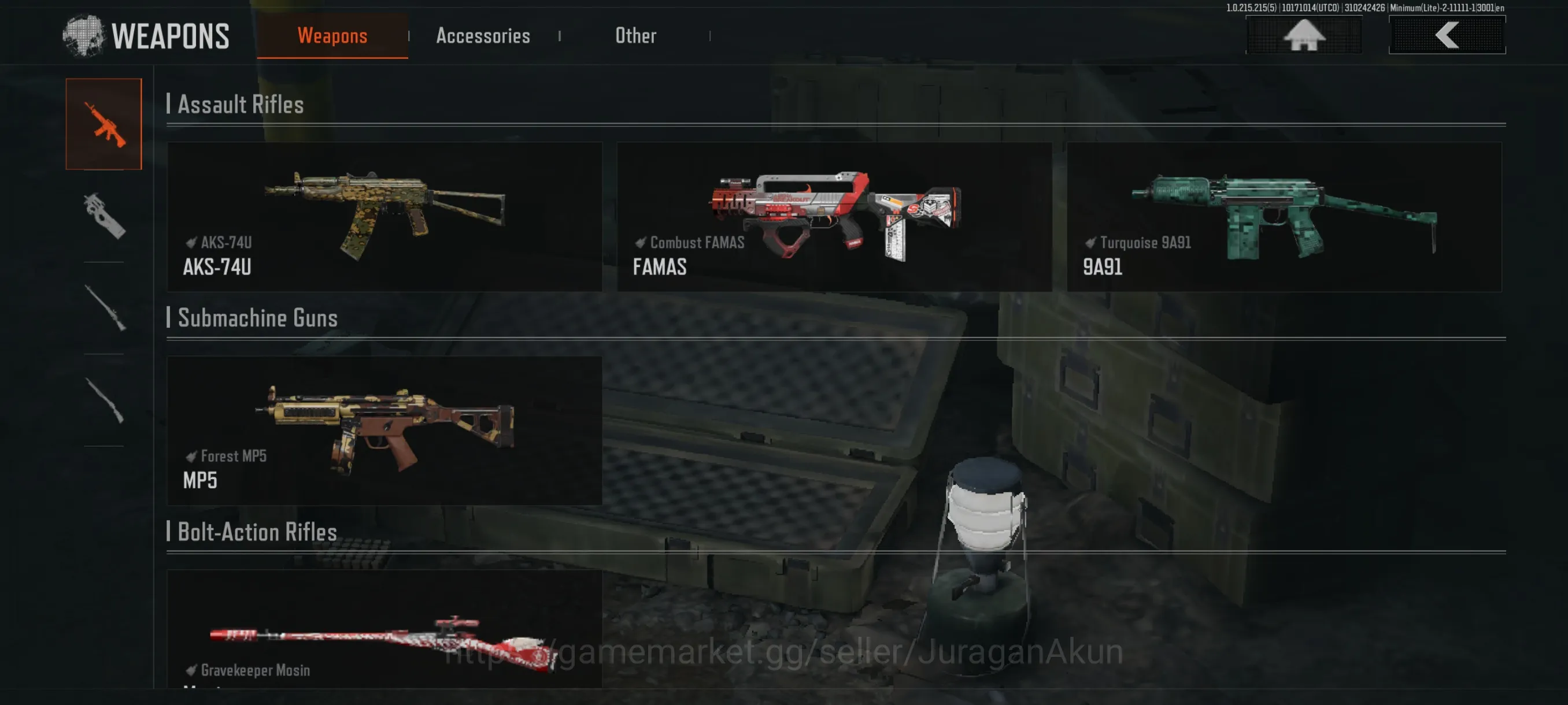 Arena Breakout Accounts Starter [MOBILE]SV 11,5M|CV 7M|Combust FAMAS,AKS74,Turq9A91,GKmosin,Viper,Etc|ManyResource|CN 5