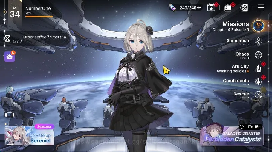 Chaos Zero Nightmare Accounts Global Lv 34|7 SSR 1 Limit(Sereniel,HugoM1,Haru,Magna,Rin,Renoa,Kayron)+11 SR+19 SR