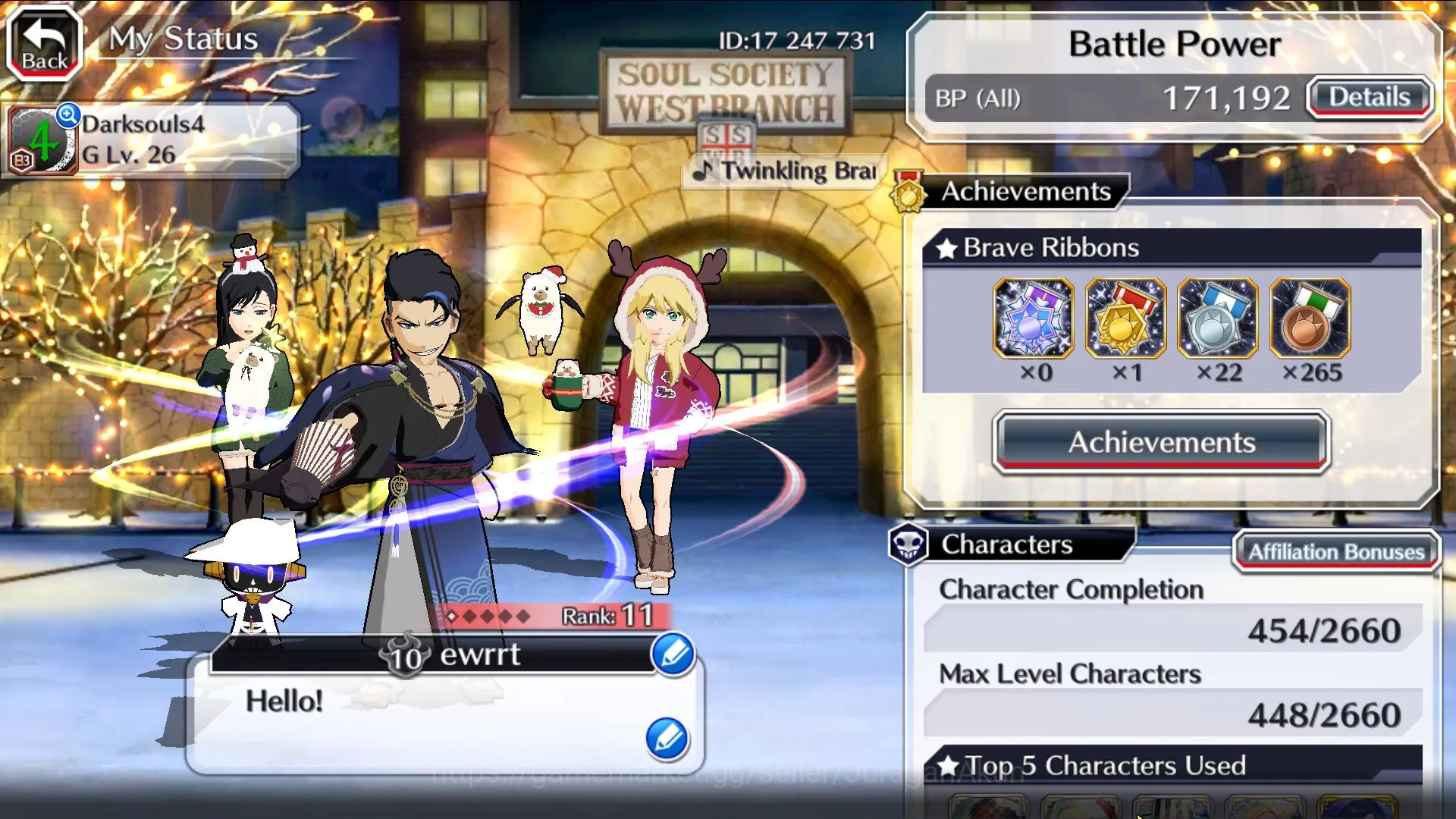 Bleach: Brave Souls Accounts Mid-Tier [GLOBAL]1,1K Orb+Fresh All Story|4 MAX TRANSCEND[Noel,Ninny&Osushi,Bruno]8Char 3