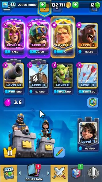 Clash Royale Accounts Starter Lvl 33|Trophy 7072|Limited Skin|KTL 11|Card 115|4 EVO,5 Champ,18 Legendary,33 Epic,30 Rare,29 5