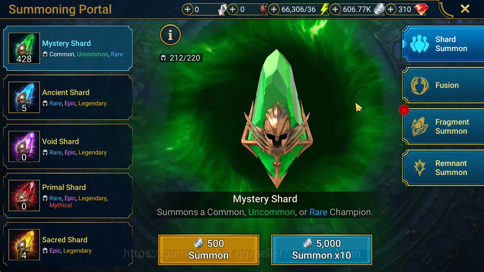 Raid: Shadow Legends Accounts Starter Starter 727K Power| 1 Mythical Androc The Glorious|18 Legend(Visix,Deliana,Etc) + 66K 4