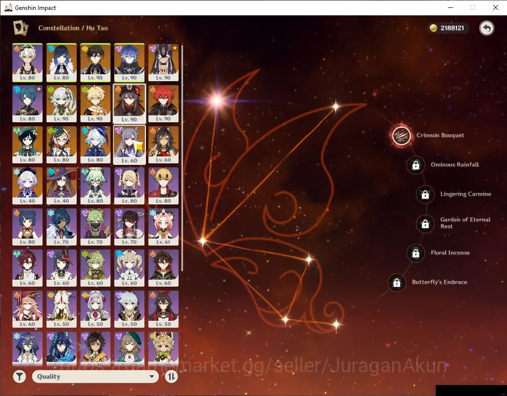 Genshin Impact Accounts ASIA|AR 57|9 Limited +7[5 Star Weapon]|[(Hu Tao C1 image 2