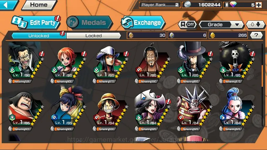 One Piece Bounty Rush Accounts Mid-Tier Global|Fresh Starter| 1 META EX|Borsalino|Rank 2|Log Bandai|Check SS(OPBR1098) 4