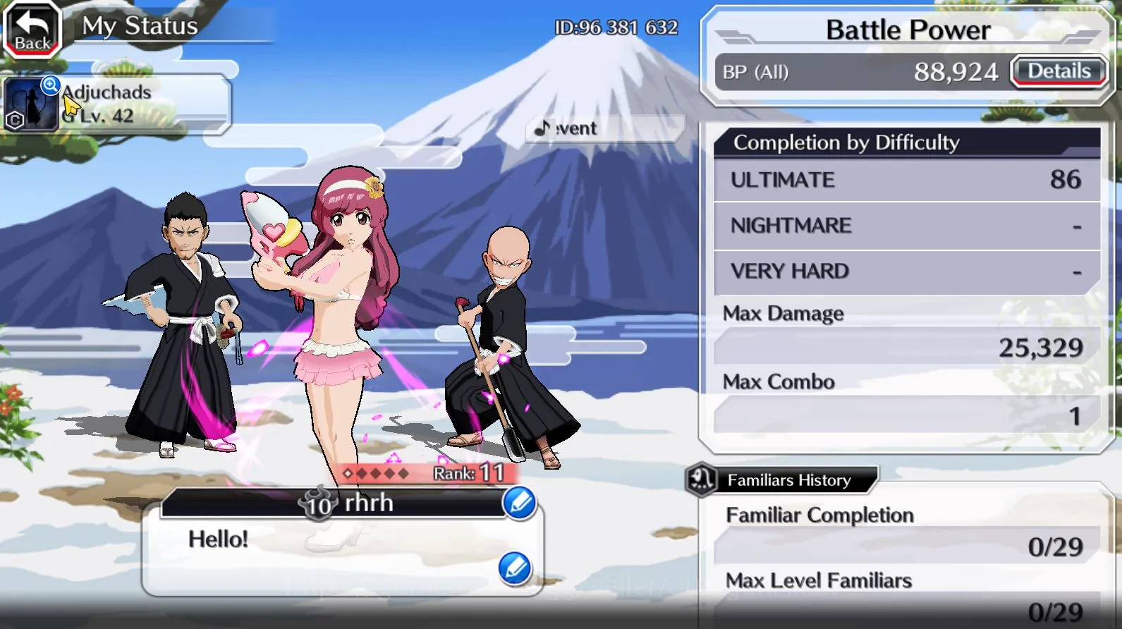 Bleach: Brave Souls Accounts Mid-Tier [GLOBAL]20k spirit orbs| Isshin, Meninas, Ikkaku and ETC 3