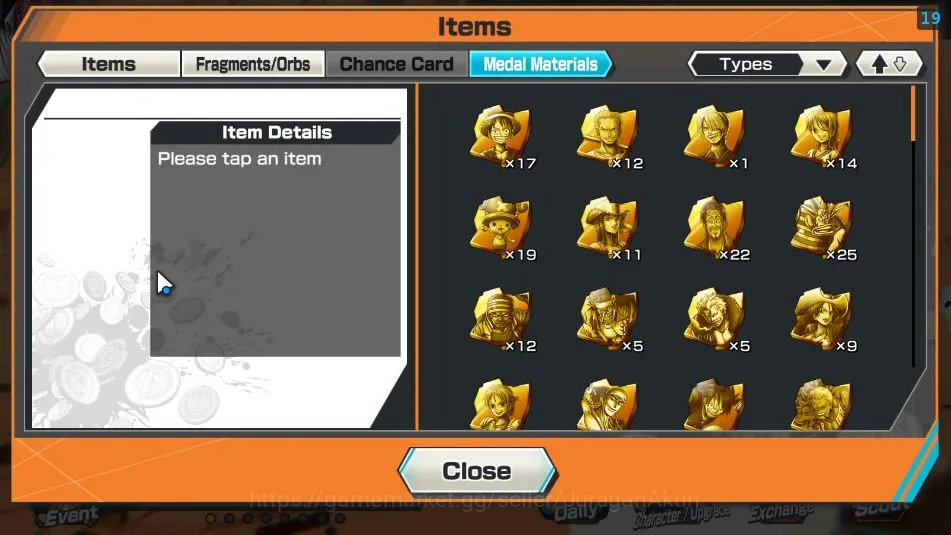 One Piece Bounty Rush Accounts Mid-Tier Global| 9 META EX|TEF Luffy,Divine Depart Shanks,FR Shanks,King Pirates Gold D Roger 13
