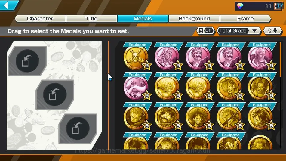 One Piece Bounty Rush Accounts Mid-Tier Global| 9 META EX|TEF Luffy,Divine Depart Shanks,FR Shanks,King Pirates Gold D Roger 3