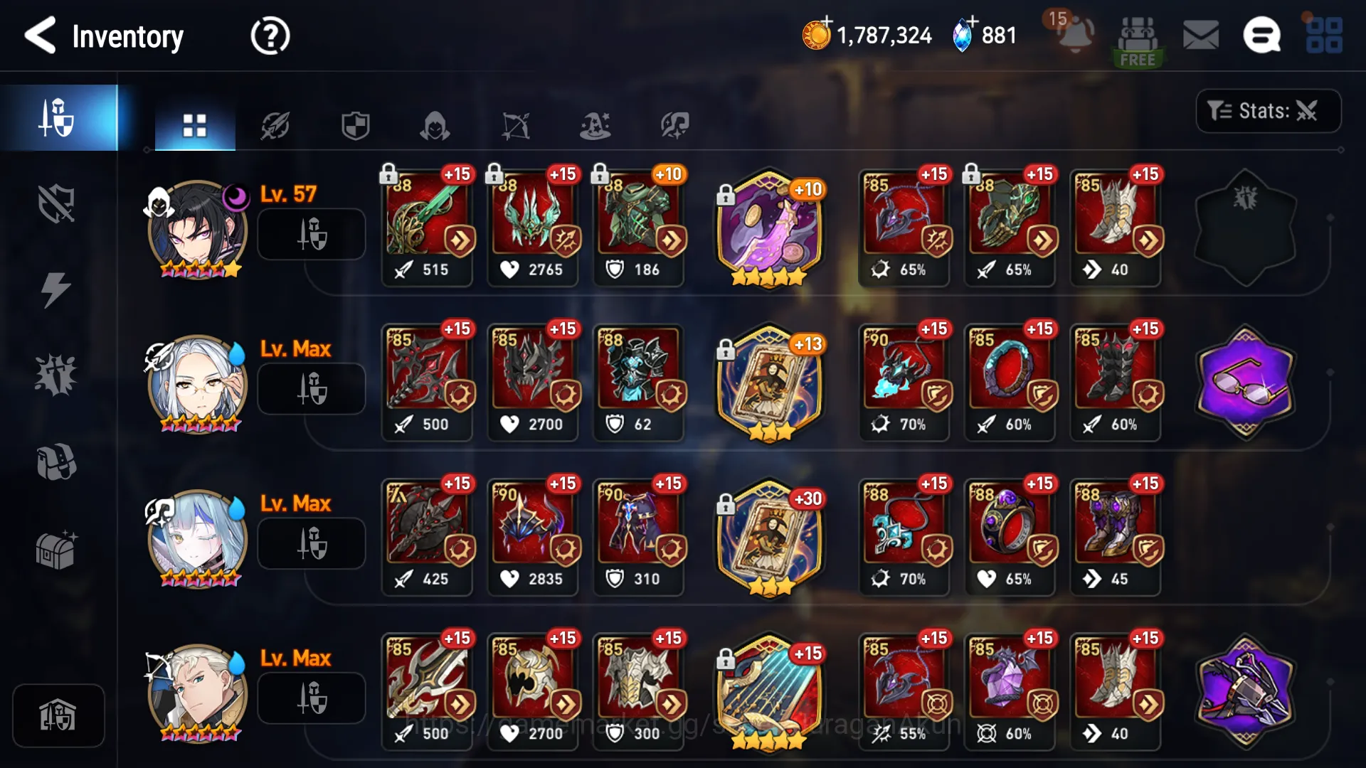 Epic Seven Accounts Mid-Tier Asia Unverif|9ML(Har 10