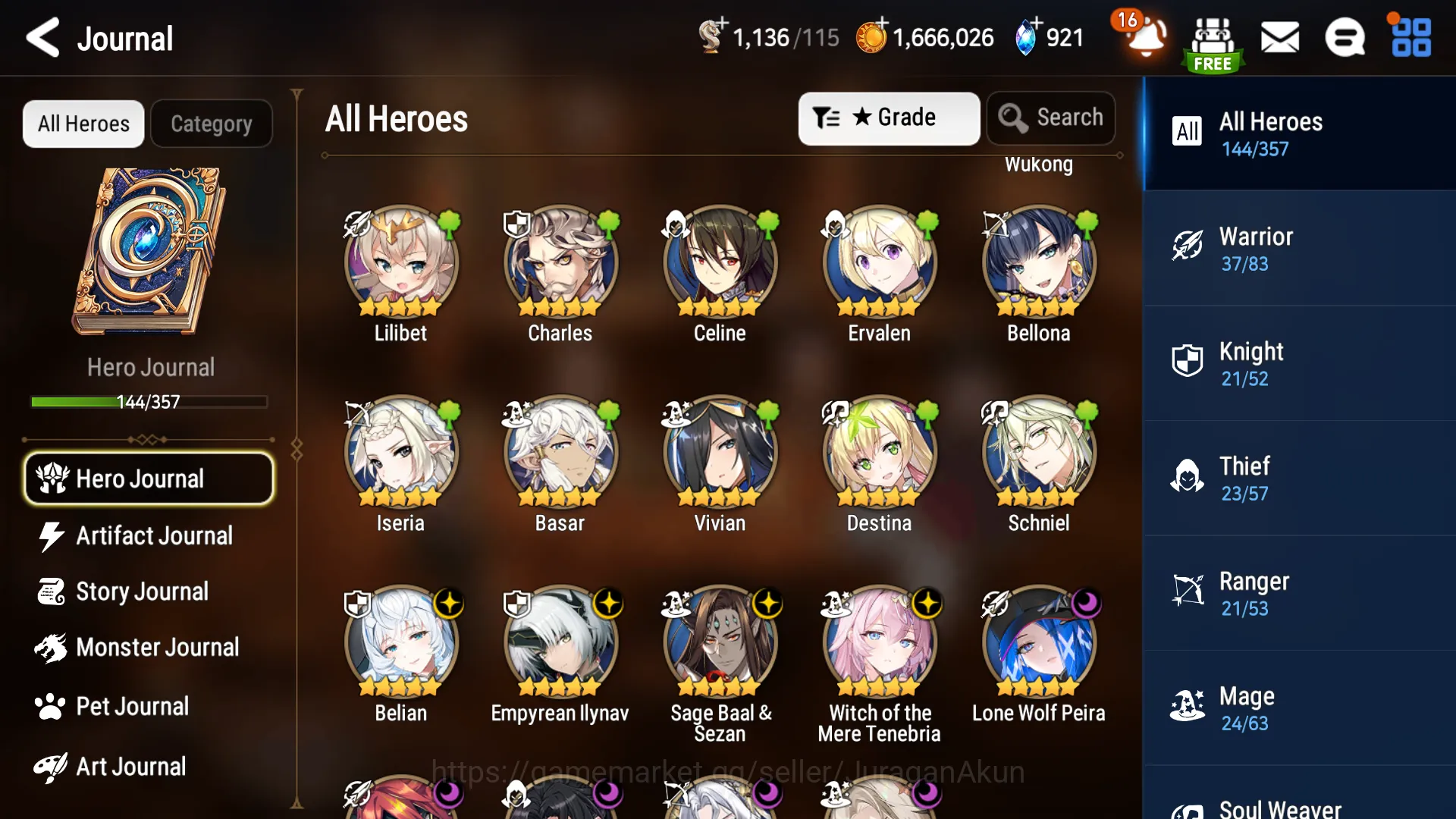 Epic Seven Accounts Mid-Tier Asia Unverif|9ML(Har 5