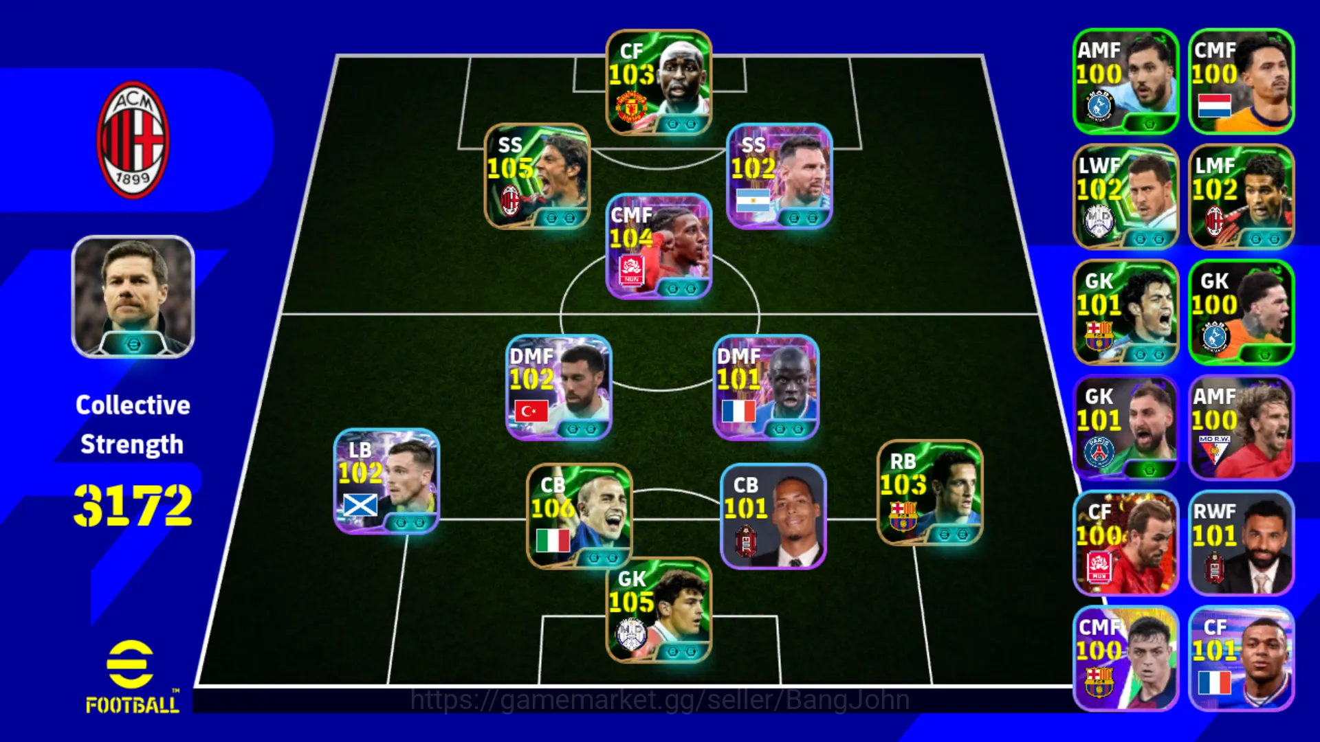 EFB209B Power 3172 | Andy Cole Epic DB | Rui Costa Epic DB | Michael Olise | Iker Casillas Epic DB | Fabio Cannavaro Epic DB eFootball Others EFB209B Power 3172 | Andy Cole Epic DB | Rui Cos image 1
