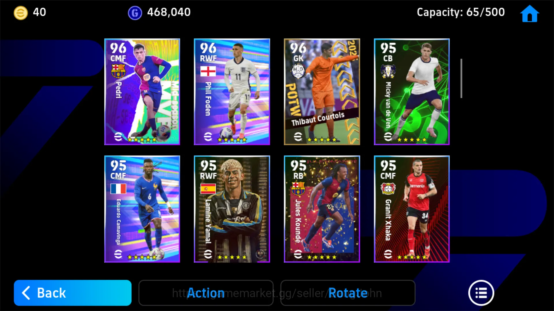 eFootball Accounts Others EFB209B		 Power 3172 | Andy Cole Epic DB | Rui Costa Epic DB | Michael Olise | Iker Casillas Epic 6