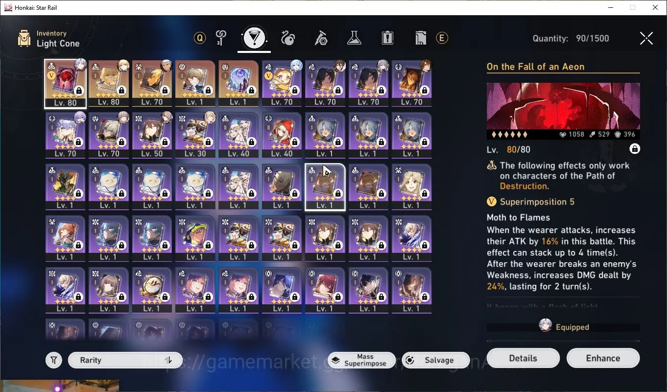 Honkai Star Rail Accounts Mid Game ASIA|TL 64|4 Limited |[Saber+Sign,Archer+Sign,Phainon,Cerydra]|7K SJ|Amphoreus|Take Email 4
