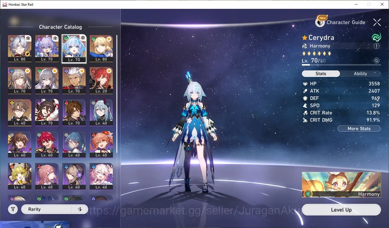 Honkai Star Rail Accounts Mid Game ASIA|TL 64|4 Limited |[Saber+Sign,Archer+Sign,Phainon,Cerydra]|7K SJ|Amphoreus|Take Email 5