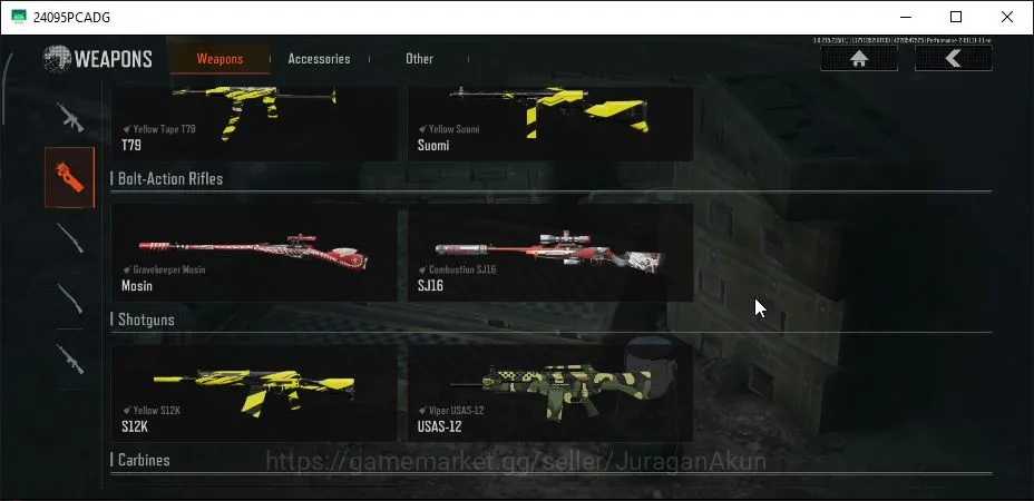 Arena Breakout Accounts High-End [MOBILE] Lvl30|SV 21M|CV 12M|Cascade-AKS74 Splash-AR57 Combust-SJ16 7 Yellow|Gear Skin|CN 2