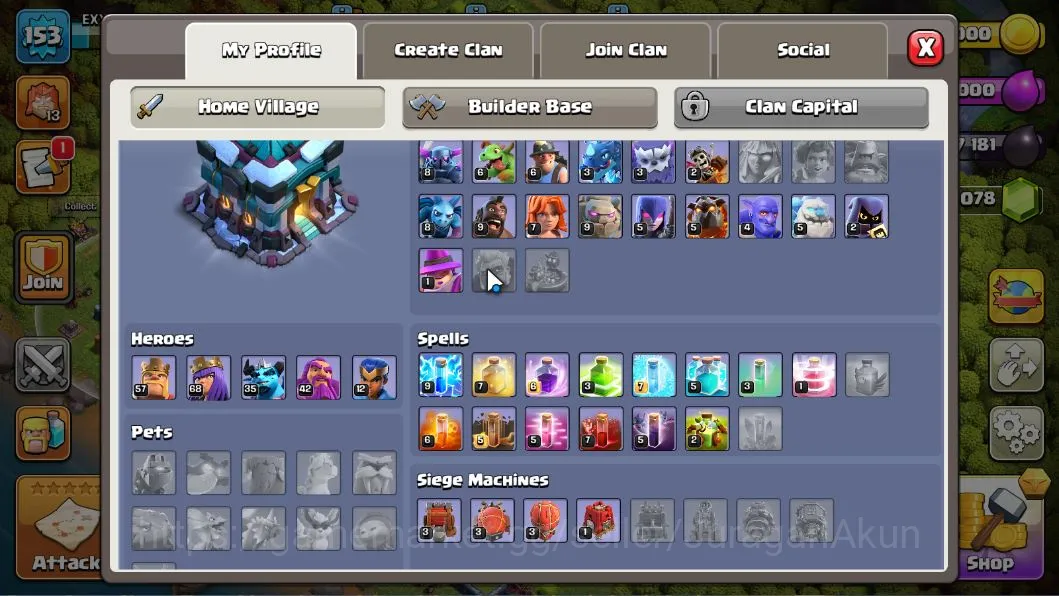 Clash of Clans Accounts TH 13-BH 9|LV153| Valkyrie 13 |HH7|BK 57,AQ 68,GW  image 2