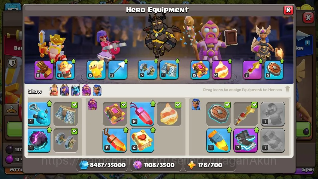 Clash of Clans Accounts TH 13-BH 9|LV153| Valkyrie 13 |HH7|BK 57,AQ 68,GW  image 3