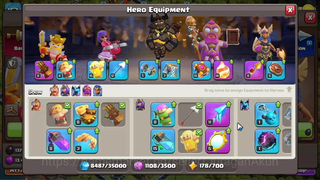 Clash of Clans Accounts TH 13-BH 9|LV153| Valkyrie 13 |HH7|BK 57,AQ 68,GW  image 4