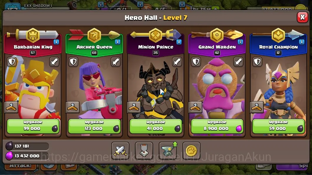 Clash of Clans Accounts TH 13-BH 9|LV153| Valkyrie 13 |HH7|BK 57,AQ 68,GW  image 5