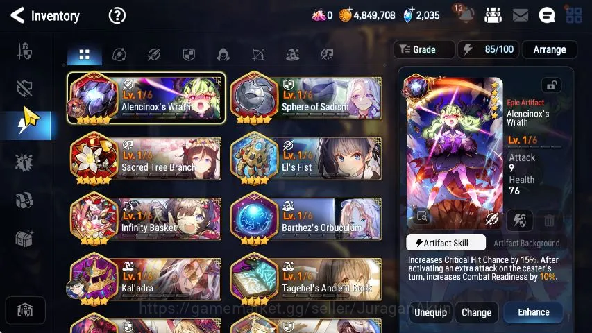 Epic Seven Accounts Starter Global Unverif|Best Starter|5 ML(Sage Vivian,Har setti,Mawerik,etc)+Choux,Sez,etc|POH 5