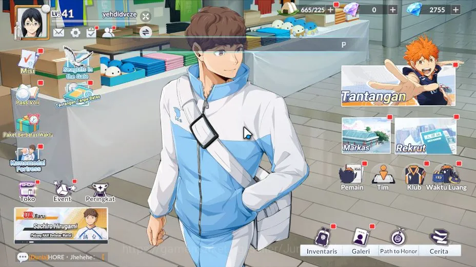 HAIKYU!! FLY HIGH Accounts SEA|Lvl 41|2,7K DM+50 Ticket Memo|3 UR+Memo [Hoshiumi,Bokuto,Hirugami]+10 SSR 4