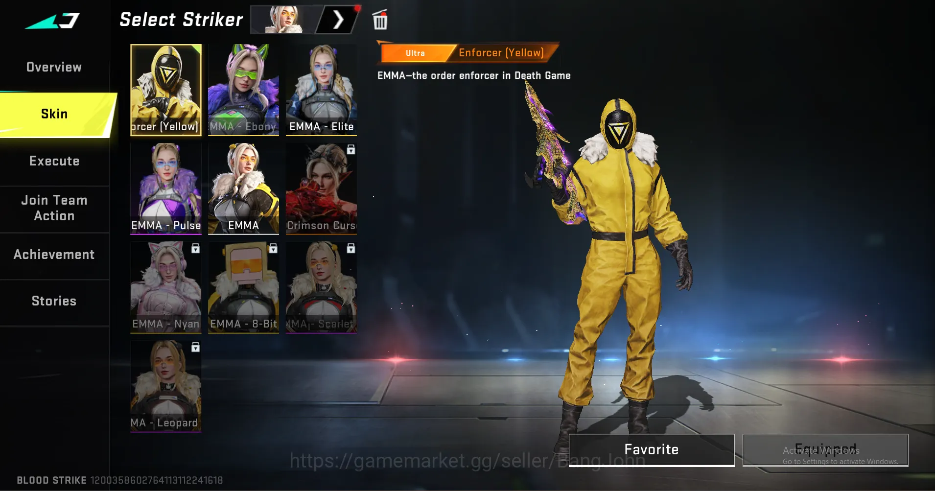 Blood Strike Accounts Others "Eternal Zero | Eternal Vector (level 4) | Eternal KAG Dynamite | Eternal Spear | Eternal M700 7