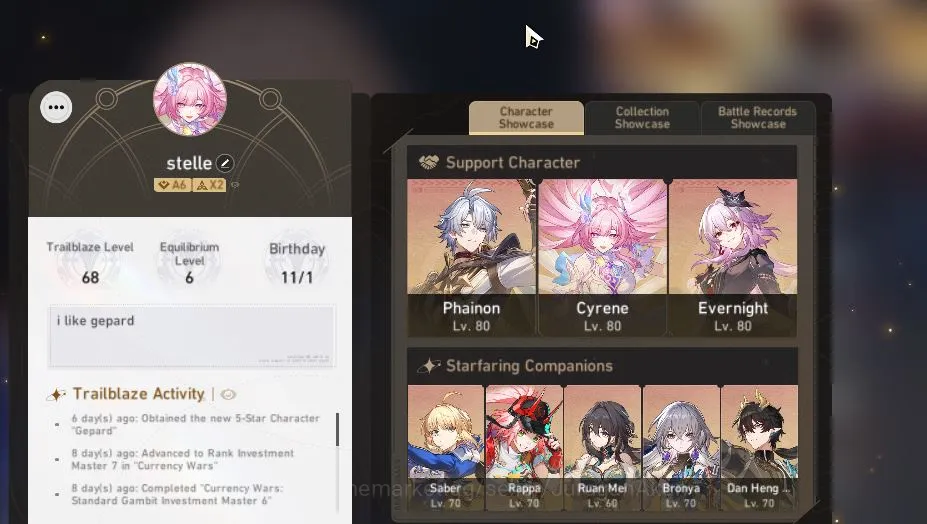 Honkai Star Rail Accounts ASIA|TL 68| 11 Limited |[EverNight+Sign] Phainon,D image 2