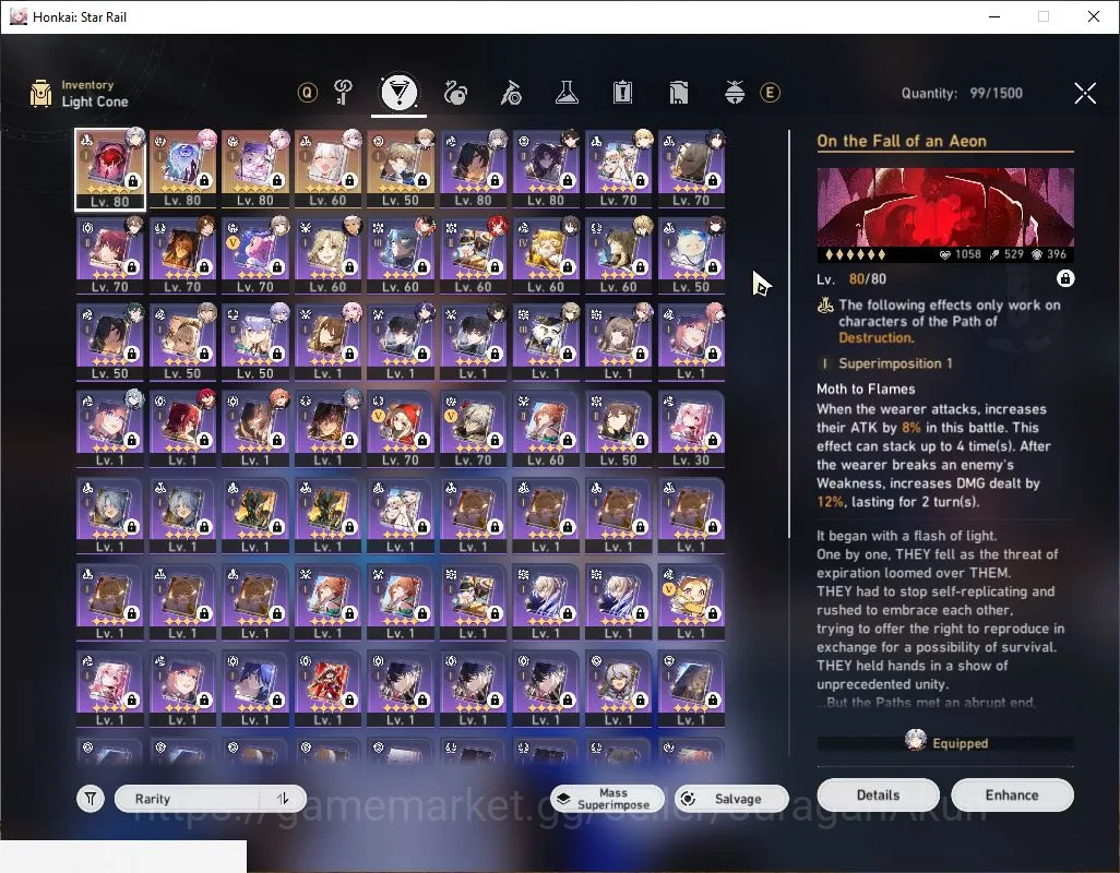Honkai Star Rail Accounts ASIA|TL 68| 11 Limited |[EverNight+Sign] Phainon,D image 4