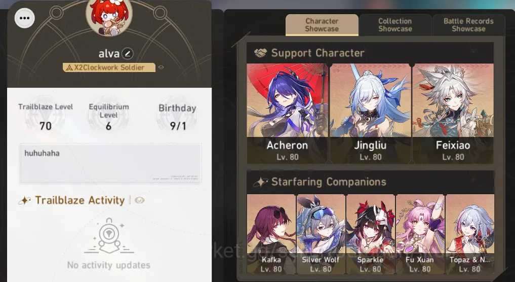Honkai Star Rail End Game ASIA [TL70] 13 Limited (Archeron+Sign, Topaz+Sign, image 1
