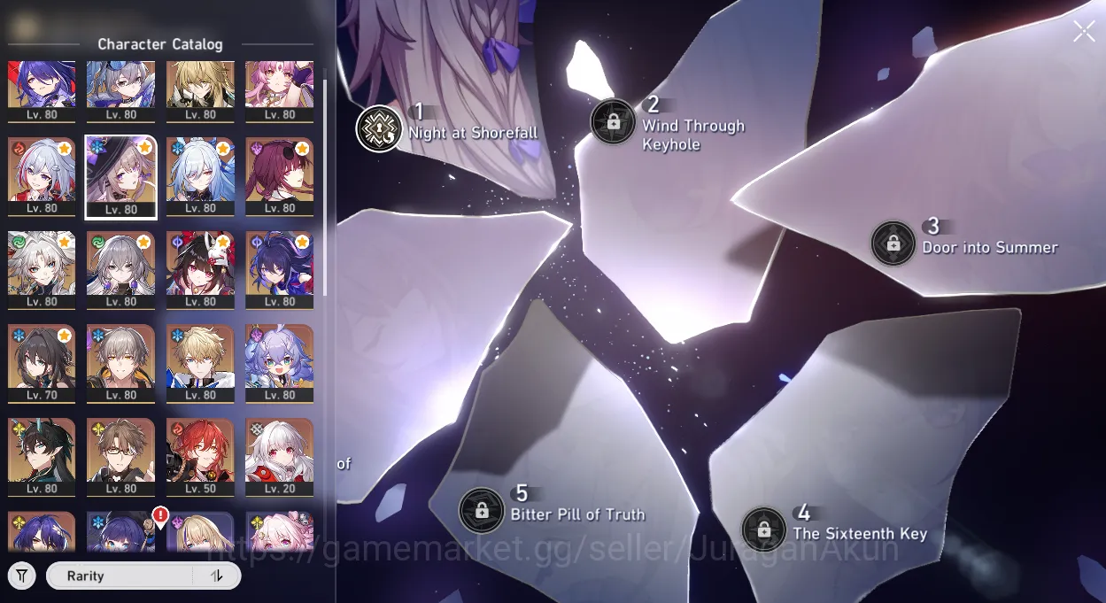 Honkai Star Rail Accounts End Game ASIA [TL70] 13 Limited (Archeron+Sign, Topaz+Sign, JingLiu+Sign, TheHertaE1, LuochaE1 8