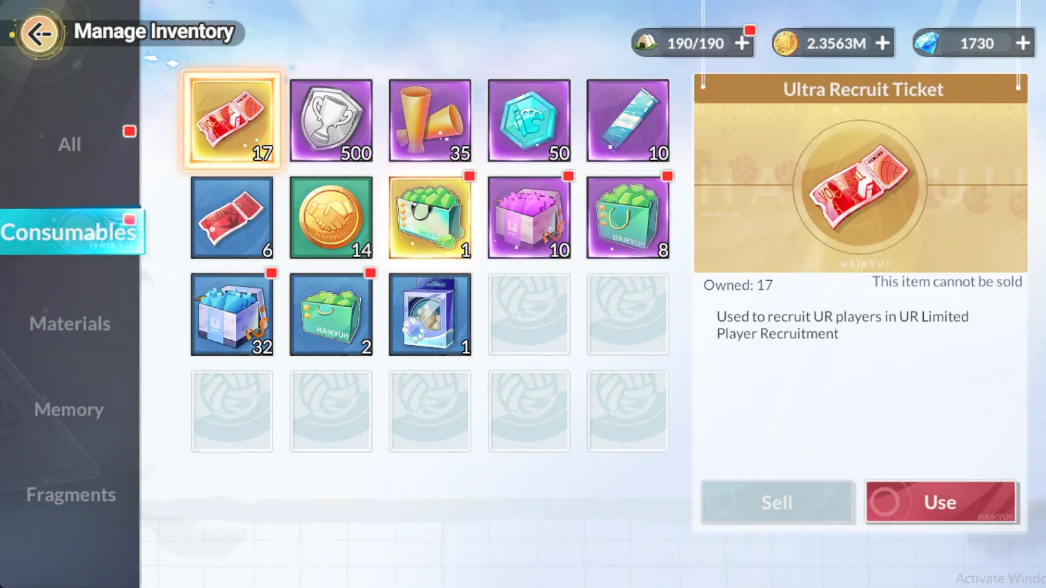 HAIKYU!! FLY HIGH Accounts [SEA] Lv24| 1,7k DM + 17 Ultre RT| Starter Build Aoba Johsai (Oikawa+Memo, Iwaizumi,Issei,etc 3