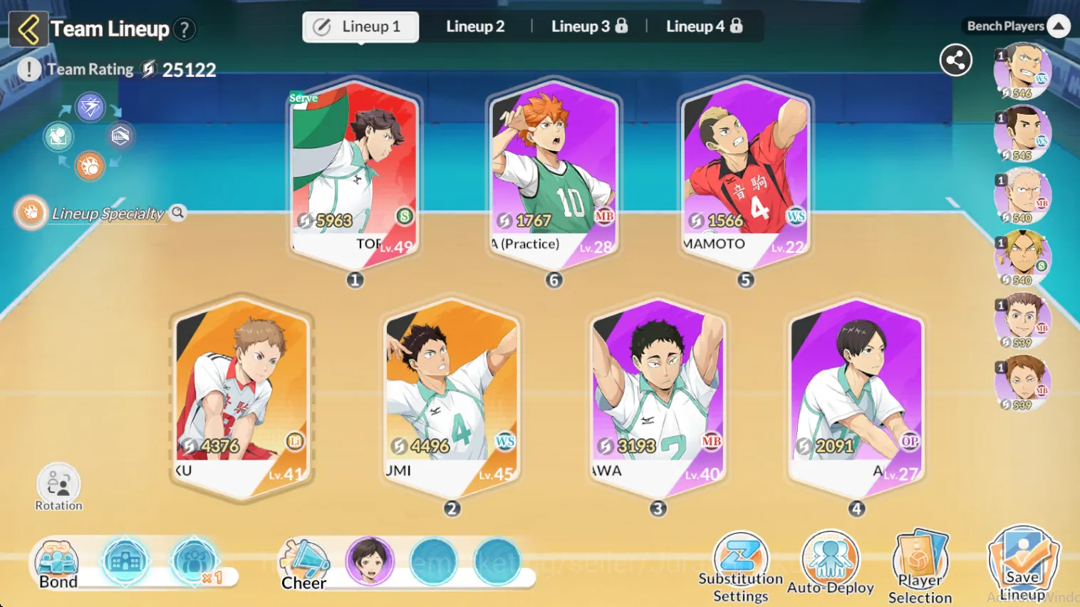 HAIKYU!! FLY HIGH Accounts [SEA] Lv24| 1,7k DM + 17 Ultre RT| Starter Build Aoba Johsai (Oikawa+Memo, Iwaizumi,Issei,etc 5