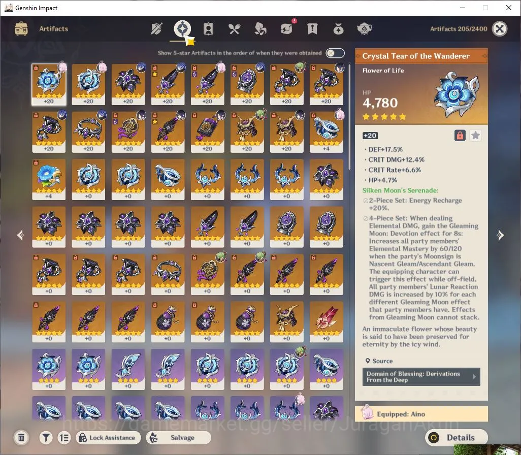 Genshin Impact Accounts Mid Game ASIA | AR 45 | 2 Limited | Flins,Yelan +27(4*Character) |MC Male|Take mail|Check SS(GI4318) 5
