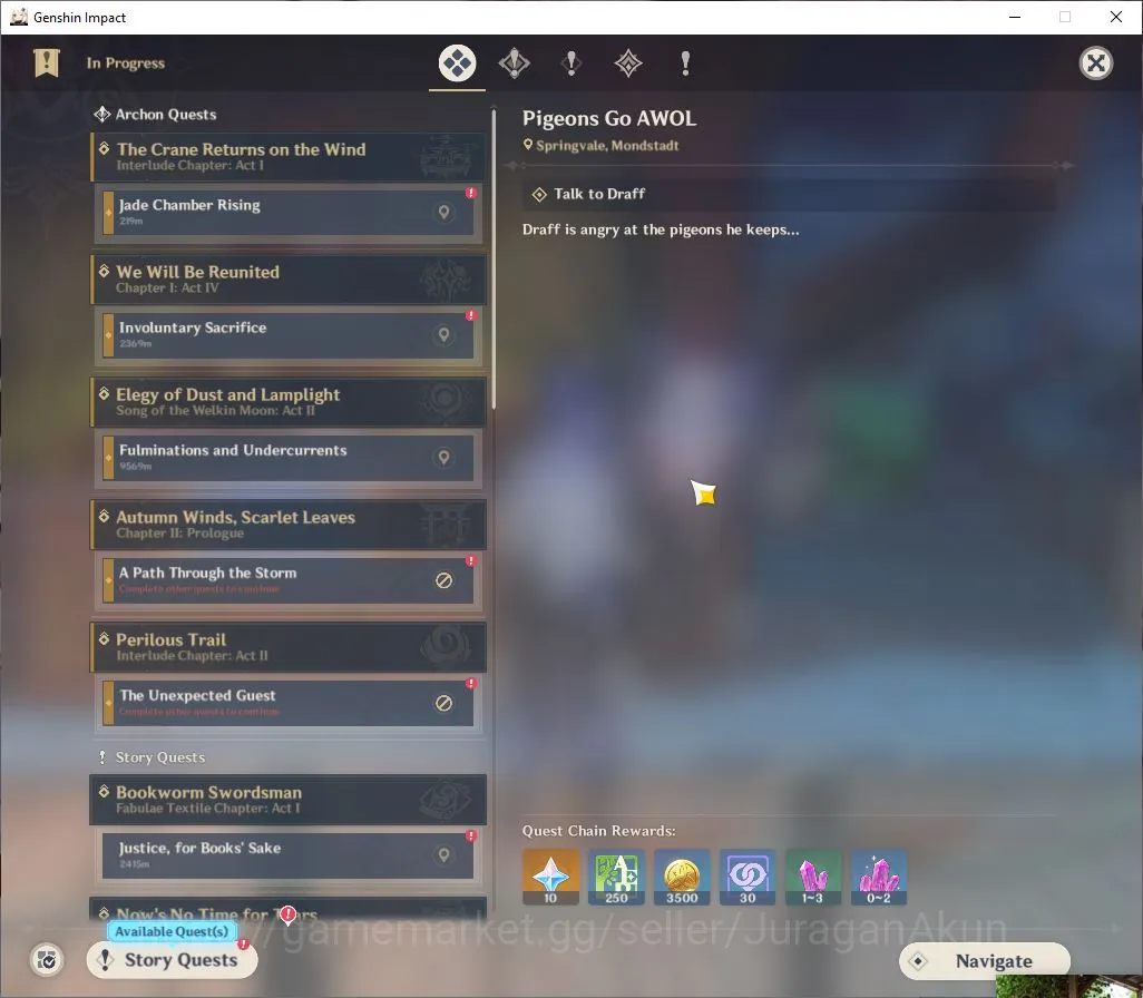 Genshin Impact Accounts Mid Game ASIA | AR 45 | 2 Limited | Flins,Yelan +27(4*Character) |MC Male|Take mail|Check SS(GI4318) 9