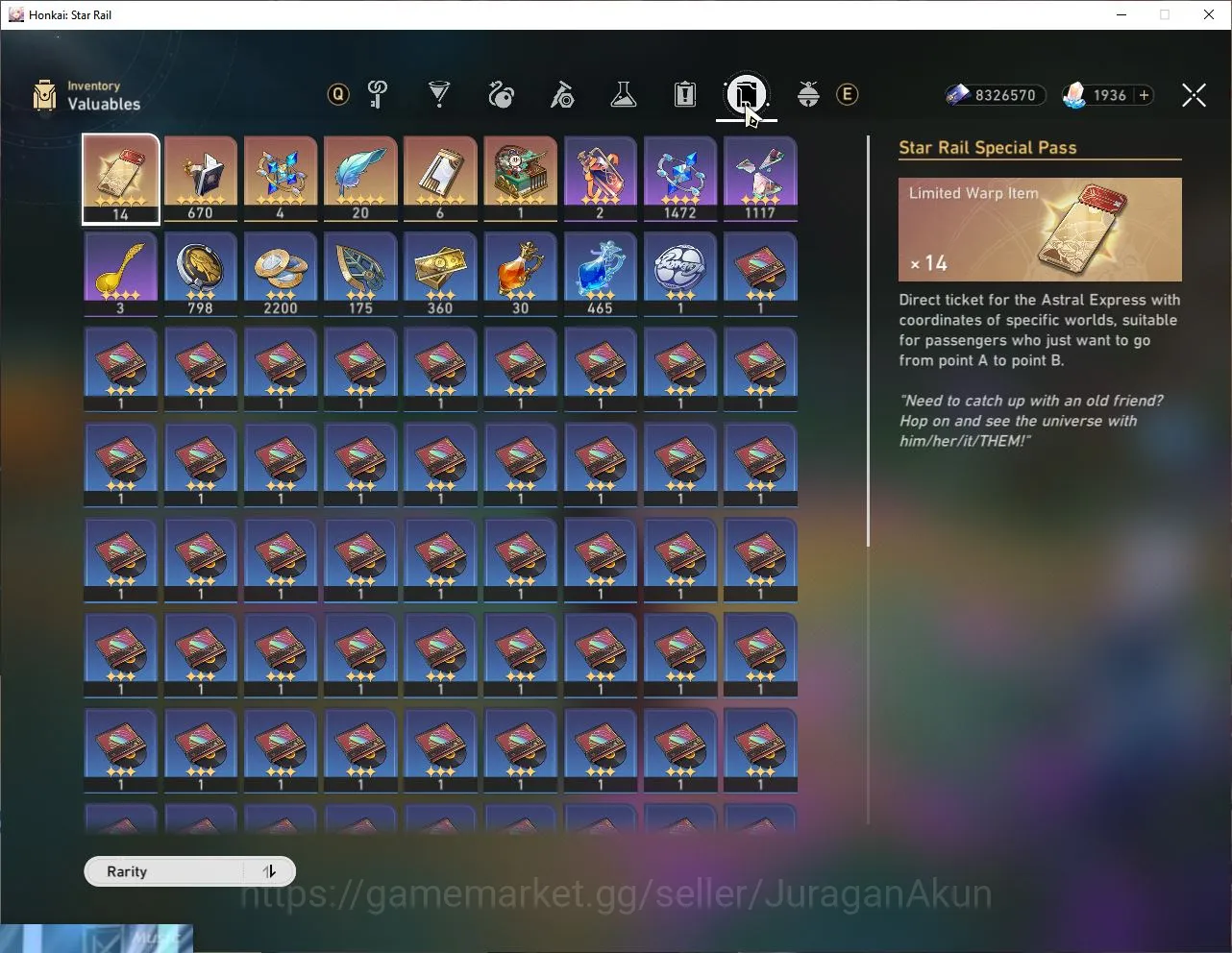Honkai Star Rail Accounts Mid Game ASIA|TL68|10 Limited [Saber+Sign,3B+Sign,Phainon,Fugue,Feixiao,Sparkle,Etc]+SJ 7