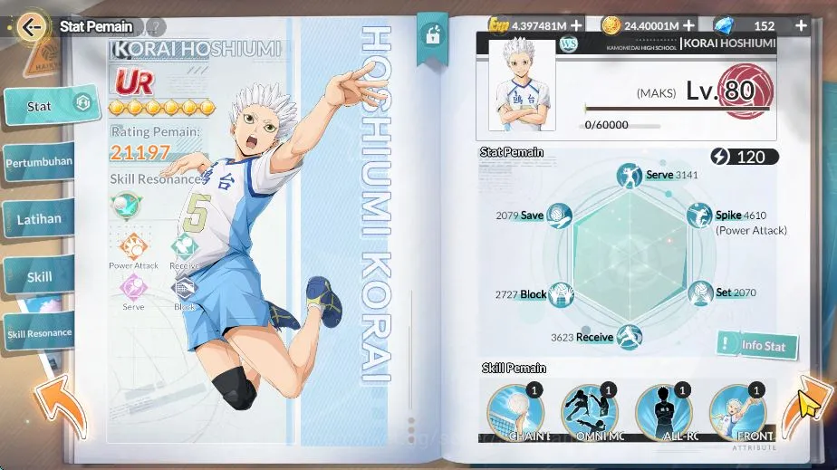 HAIKYU!! FLY HIGH Accounts SEA|Lvl 49|5 UR + Memo [Hoshiumi,Hirugami,Oikawa,K image 1
