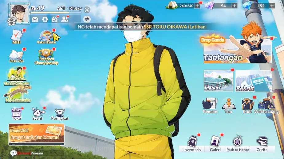 HAIKYU!! FLY HIGH Accounts SEA|Lvl 49|5 UR + Memo [Hoshiumi,Hirugami,Oikawa,Kuroo,Atsumu] + 5 6