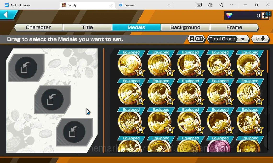 One Piece Bounty Rush Accounts Mid-Tier Global| 5 META EX|TEF Luffy,BlackBeard Kuzan,Flame Emperor Sabo,Onigas Roronoa Zoro 2