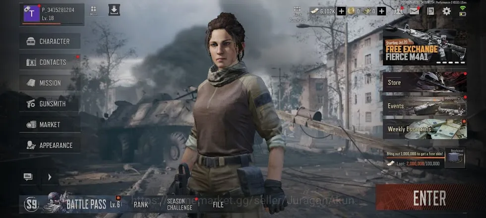 Arena Breakout Accounts [MOBILE] SV 8.6M| 6M Koen |Weapon Skin : Borealis  image 2
