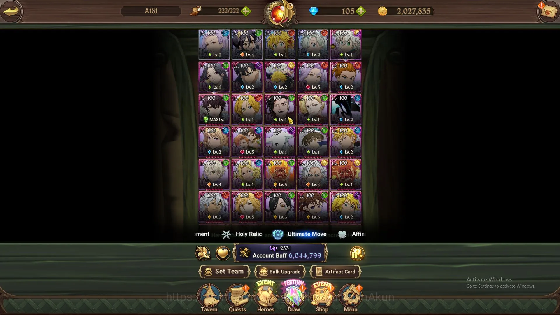 The Seven Deadly Sins: Grand Cross Accounts Endgame Asia|6M CC| 4 LR + 10 UR + Many 2