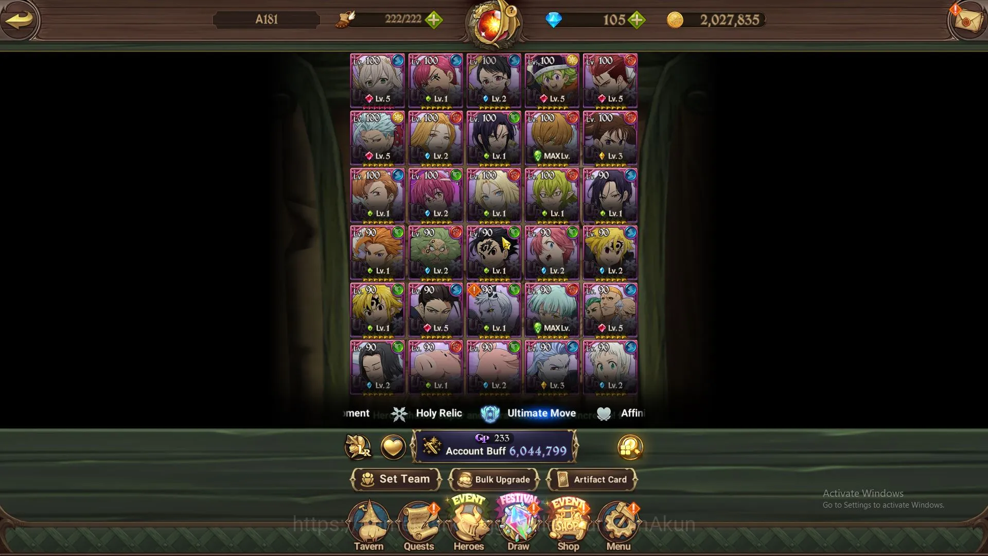 The Seven Deadly Sins: Grand Cross Accounts Endgame Asia|6M CC| 4 LR + 10 UR + Many 3