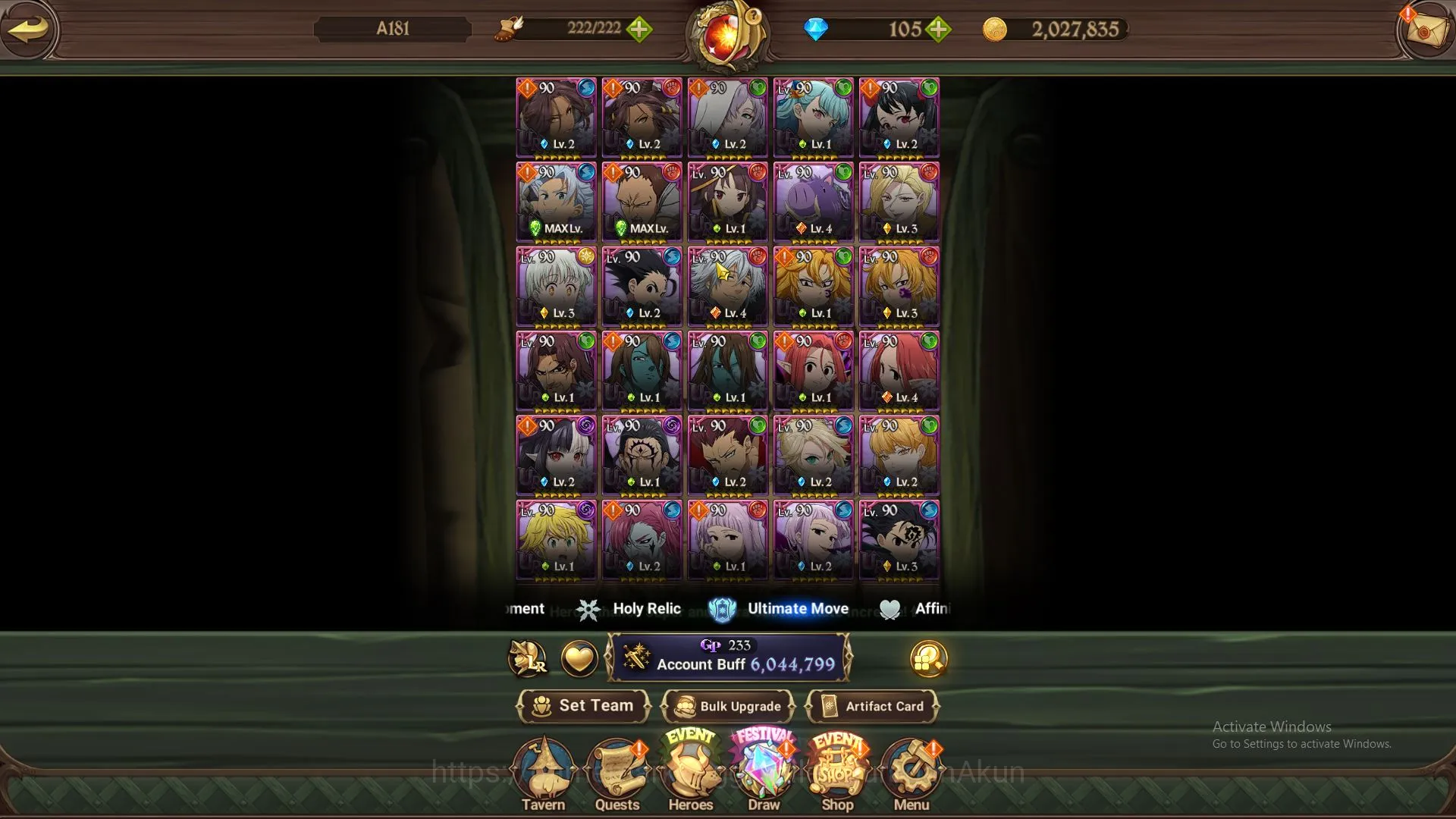 The Seven Deadly Sins: Grand Cross Accounts Endgame Asia|6M CC| 4 LR + 10 UR + Many 4