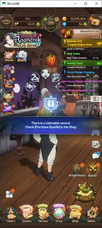 The Seven Deadly Sins: Grand Cross Accounts Midgame Asia |1,1M CC|4 UR + Collab TOG| Elimeli, DKM, Thor, Gowther |Code Only