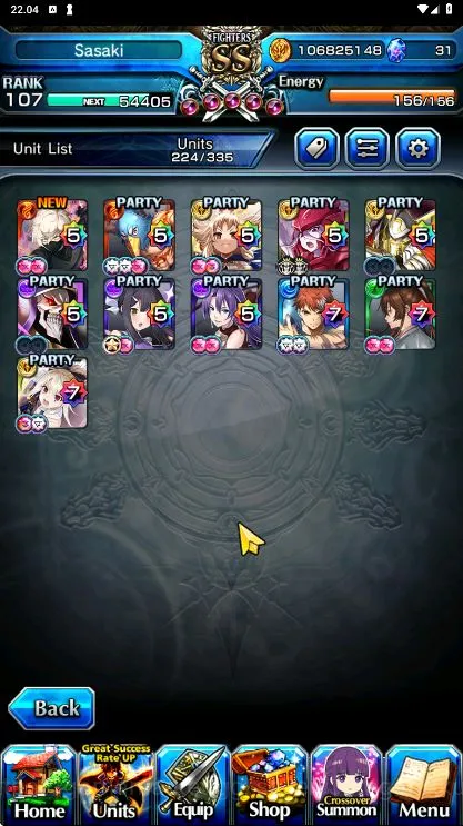 Grand Summoners Accounts [GLOBAL] Rank 107 | 11 Ascend Ainz TW, Miyu TW, ll image 2
