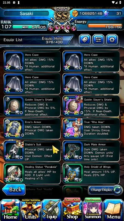 Grand Summoners Accounts [GLOBAL] Rank 107 | 11 Ascend Ainz TW, Miyu TW, ll image 7