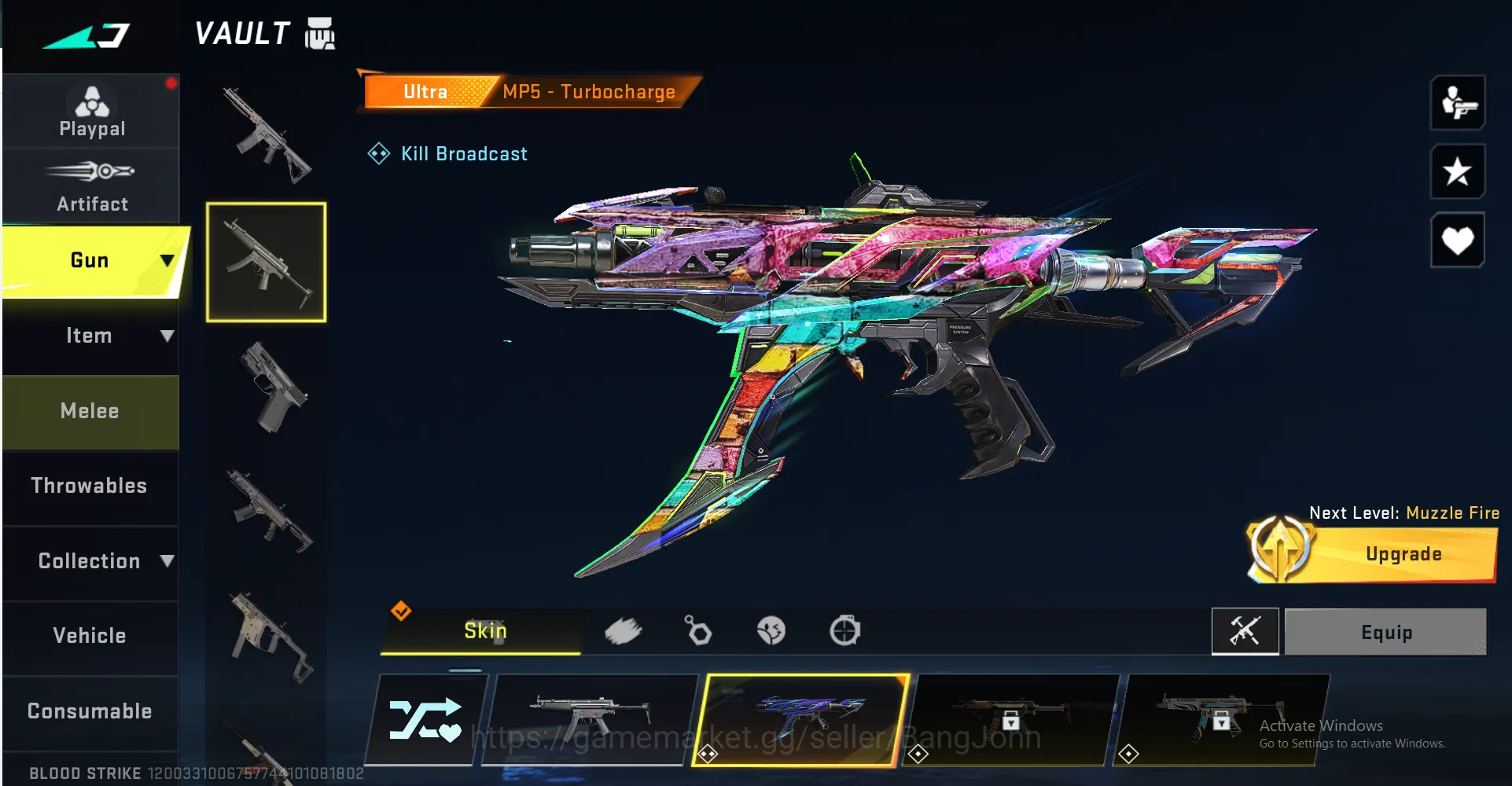 Blood Strike Accounts MP5 Ultra (Langka) | UMP Ultra | M700 Legend | Cha image 8