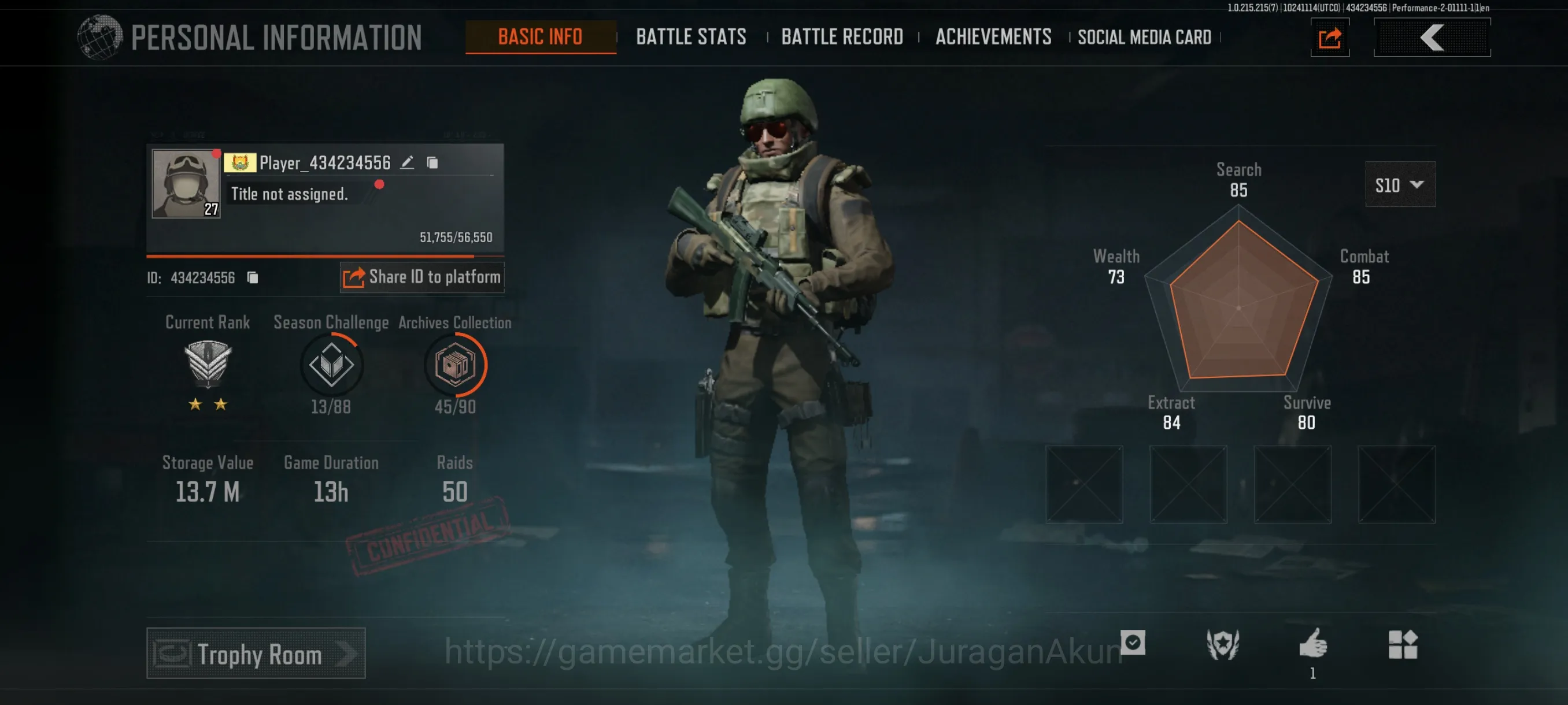 Arena Breakout Accounts Mid-Tier [MOBILE] SV 13,7M | CV 12M |WhiteWolf AK74N,AKS74,Turqois 9A91,Grave Mosin|Many 4